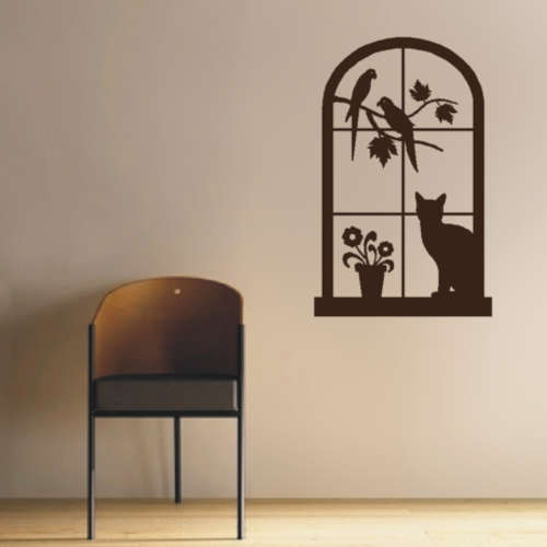 Abstract Window Vinyl Decals - Wall Art Stickers