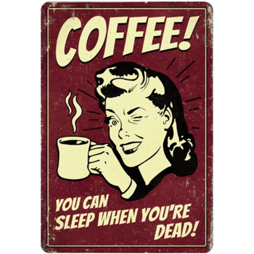 Coffee Metal Retro Sign