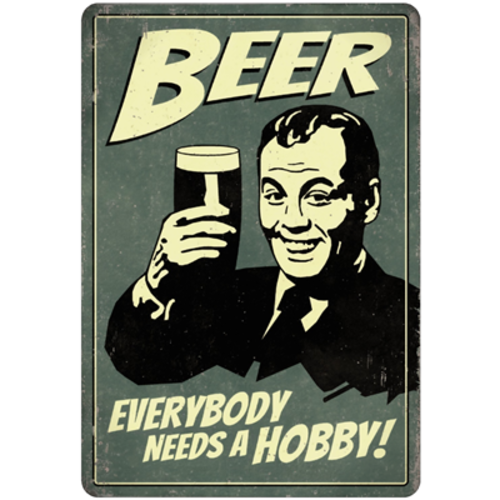 Beer Hobby - Metal Retro Pub Sign