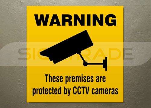 CCTV sign (200mm x 200mm Square ) for Home or Business!