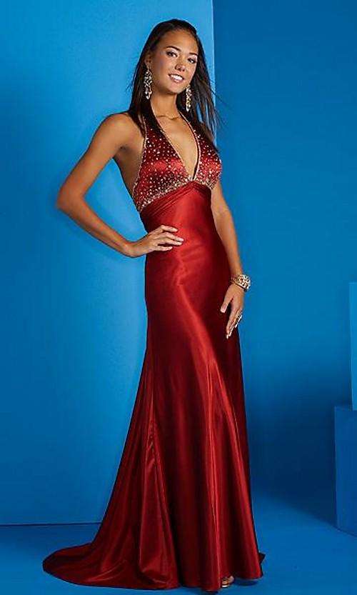 S T U N N I N G  Floor Length Halter Top Matric Farewell / Evening Dress -- Custom Made --