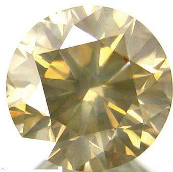 2 x 0.22CT Round Natural Diamonds (Matching Pair) - Champagne SI1 - Certified