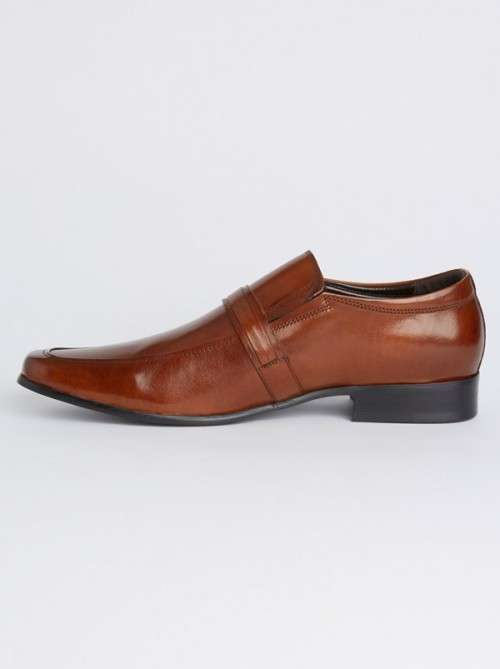 Christmas R1 Clearance start (Polo, Pringle etc) 100% Polo -Formal Slip on Tan Leather - size 8