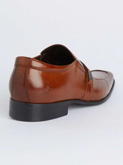 Christmas R1 Clearance start (Polo, Pringle etc) 100% Polo -Formal Slip on Tan Leather - size 8