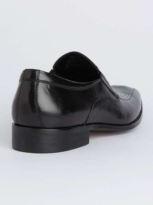 Christmas R1 Clearance start (Polo, Pringle etc) 100% Polo -Formal slip on Black Leather - size 8