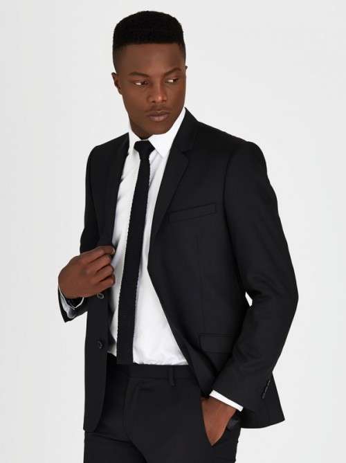 Price never to be repeated again! 100% Polo suit! Regular black suit - size 42R jacket / 36R pants