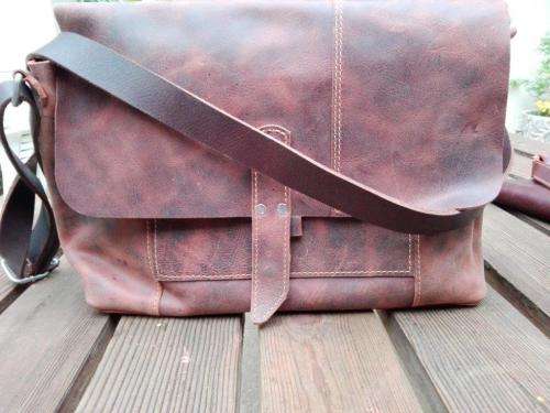 Handmade South African leather bags - 15 inch