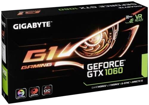 Gigabyte GTX1060 G1 GAMING 6GB - As new.