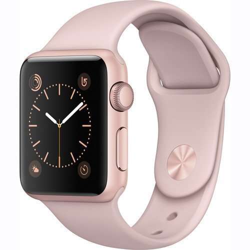 * BRAND NEW * Apple Watch Series 1 38mm Smartwatch (Rose Gold Aluminum Case + Pink Sand Sport Band)