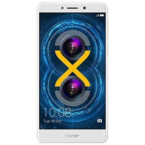 Huawei Honor 6X Dual Camera Unlocked Smartphone, 32GB Gold