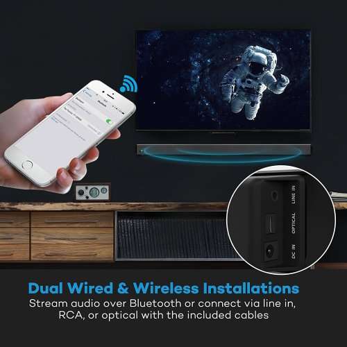 TaoTronics Sound Bar Bluetooth Audio Speakers for TV Home Theater Surround Sound