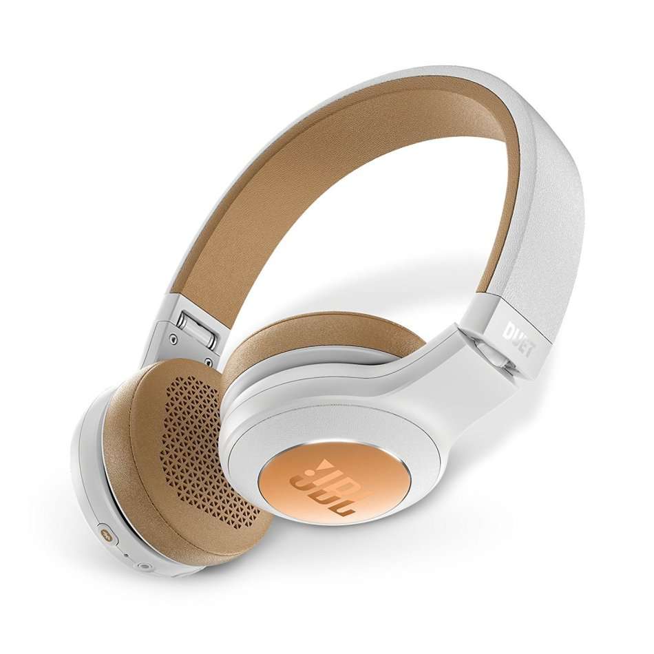 JBL Duet Bluetooth Wireless On-Ear Headphones - Silver