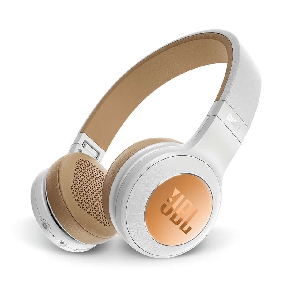 JBL Duet Bluetooth Wireless On-Ear Headphones - Silver