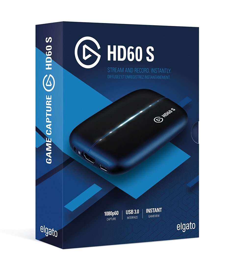 Elgato Game Capture HD60 S, for PlayStation 4, Xbox One and Nintendo gameplay, Full HD 1080p 60fps
