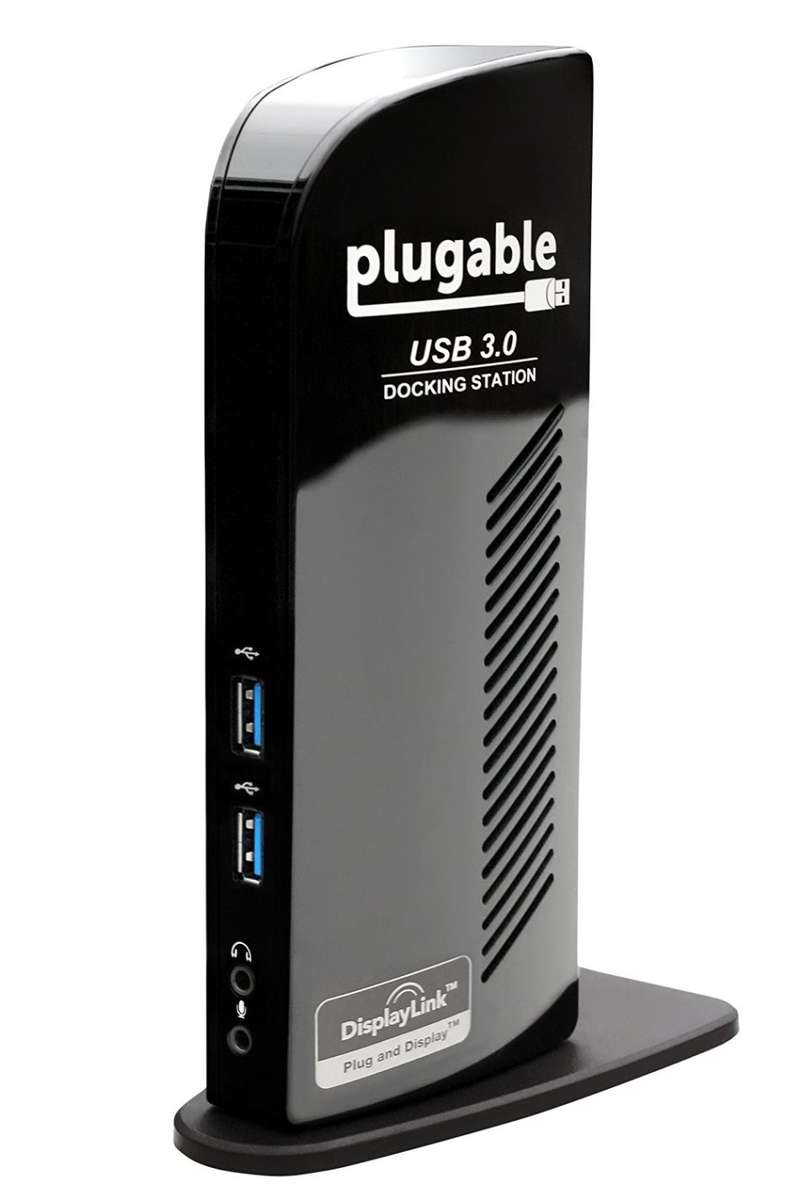Plugable USB 3.0 Universal Laptop Docking Station for Windows (Dual Video HDMI & DVI / VGA,