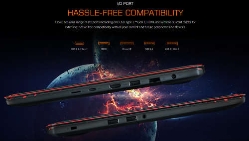 ASUS GAMING MONSTER: FX570, i7-8550u, Full HD, 16GB Ram, 256SSD+1TB HDD, Nvidia GTX