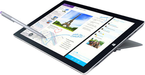 MICROSOFT Surface PRO 3  core i5-4300u, QHD Touchscreen with Pen Support,256 SSD,8GB Ram,Type Cover