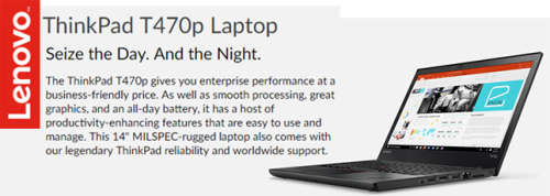 Lenovo Thinkpad T470P Workstation.i7-7700HQ Quadcore. 512SSD,16GB Ram.KB backlit, Full HD.Nvidia GPU
