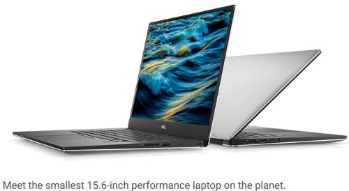 Dell XPS 15.i7-9750H HexCore.512GB NVMe SSD,16GB Ram.4K IPS Infinity High Res Touch Disp.Nvidia GPU