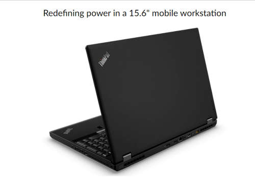 ThinkPad P50 WorkStation. i7-6820HQ QuadCore. 256gb SSD+1TB HDD, 16GB Ram. Full HD IPS, Nvidia GPU
