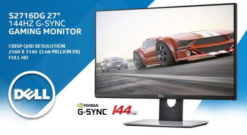 DELL S2716DG 27" 144Hz G-SYNC 2K High Resolution Gaming Monitor