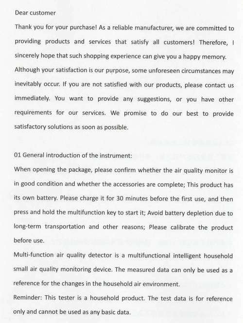 Smart Home 9-in-1 Air Quality Monitor (Tuya ZN-2C09) NEW RELEASE! Portable with Wifi - Colour Screen