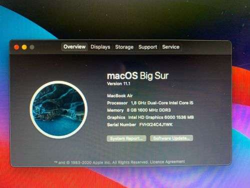 MACBOOK AIR CORE i5  13 INCH 2017 PLIZ READ