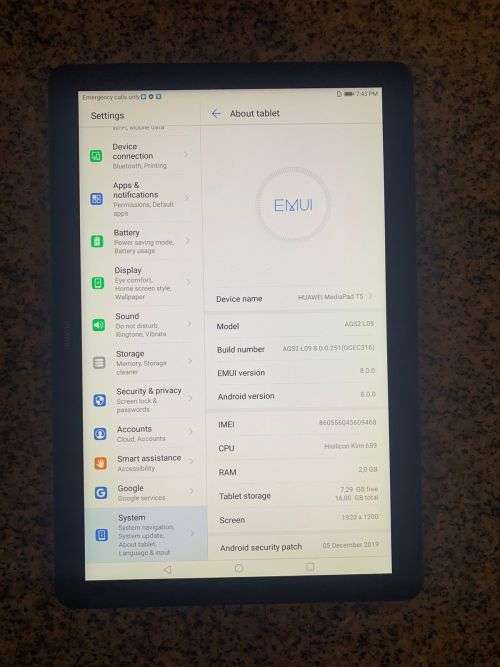 HUAWEI MEDIAPAD T5 INCH