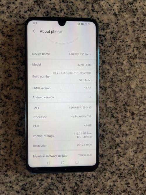 HUAWEI P30 LITE 128GB DUAL SIM MINT CONDITION AS NEW
