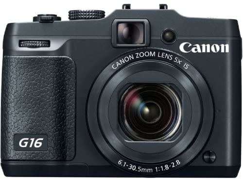 Canon Powershot G16 Compact Digital Camera with Wi-Fi, GPS and 12.2 Shots/Sec Continuous Shooting