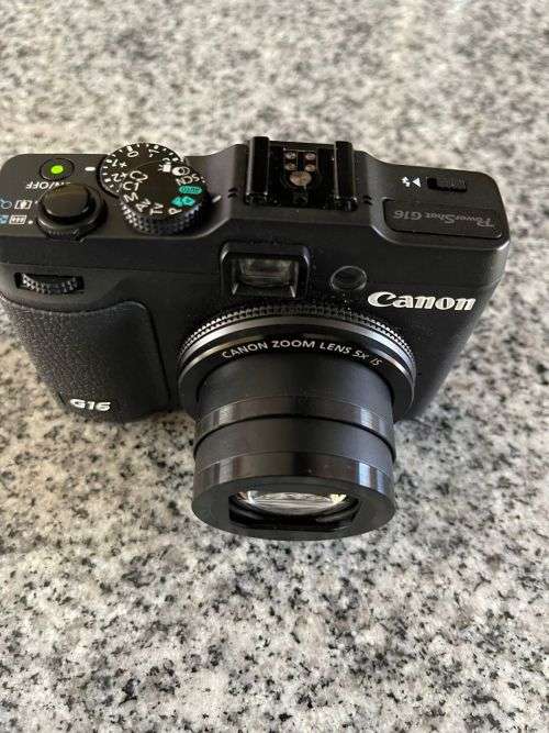 Canon Powershot G16 Compact Digital Camera with Wi-Fi, GPS and 12.2 Shots/Sec Continuous Shooting