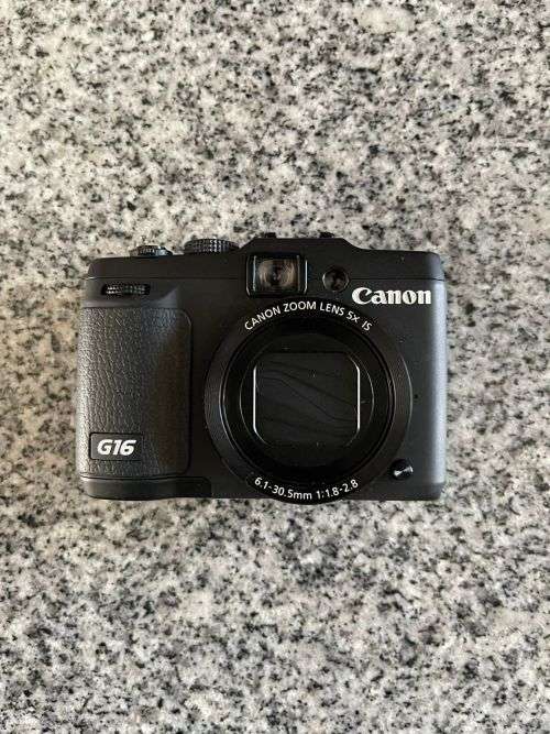 Canon Powershot G16 Compact Digital Camera with Wi-Fi, GPS and 12.2 Shots/Sec Continuous Shooting