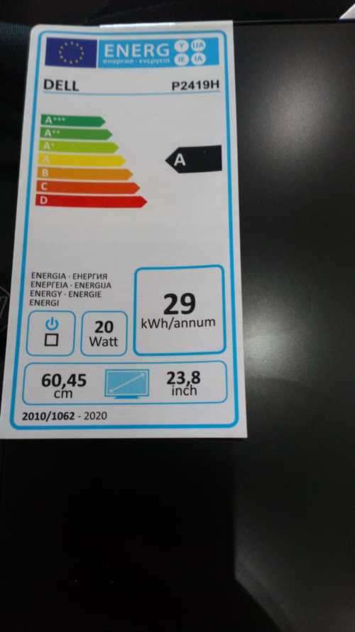 Dell P2419H 23.8` Full HD Monitor MINT CONDITION NO STAND