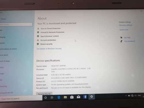 LENOVO L460 CORE I5 6TH GEN