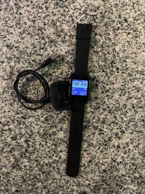 Amazfit A1608 Bip Fit Black Buckle Smart Watch - (A1608B)