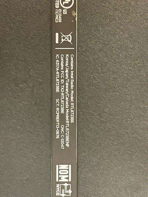 HP RTL8723BE INTEL CELERON