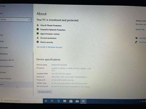 DELL E5550, 5TH GEN CORE i5, 500GB HD, 8GB RAM, WIFI,