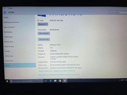 HP ProBook 650-G2 Business Notebook Intel: i5-6200U, 8GB,500GBHDD , Mint condition
