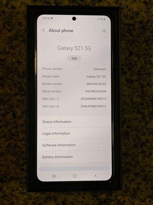 SAMSUNG S21 5G DUAL SIM NEW OPEN BOX