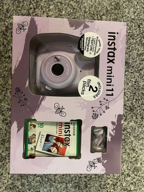 Fujifilm INSTAX Mini 11 Camera Combo1 - Lilac Purple With 2 Film Packs New Sealed
