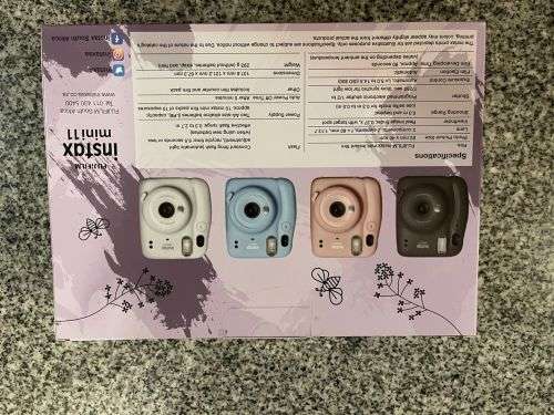 Fujifilm INSTAX Mini 11 Camera Combo1 - Lilac Purple With 2 Film Packs New Sealed