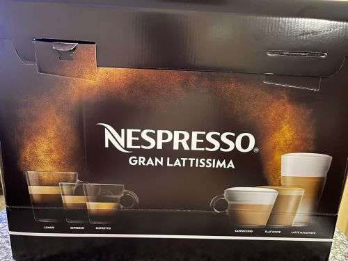 NESPRESSO GRAN LATTISSIMA COFFEE MACHINE - WHITE NEW