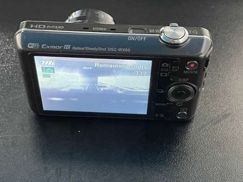 Sony DSC-WX80 digital camera with 8X optical zoom and (Black) Sony