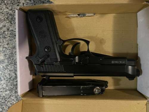 KWC PT92 Full Metal Semi and Full Auto 4.5MM CO2 Blowback Gas Gun Set