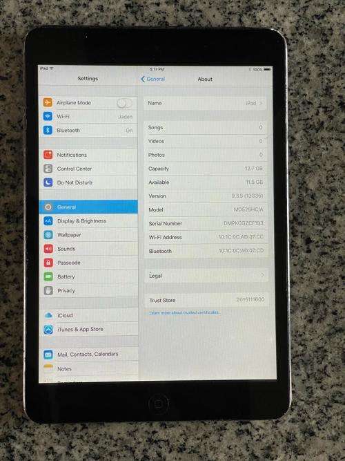 IPAD MINI A1432 16GB WIFI ONLY