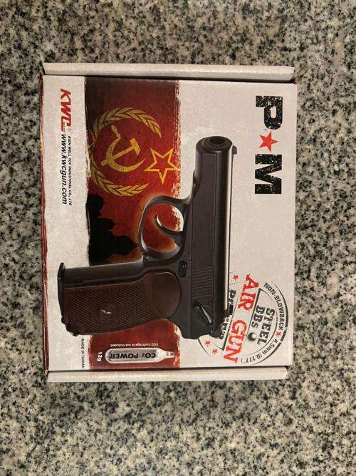 KWC Makarov PM CO2 Gas Pistol 4.5mm Steel BB