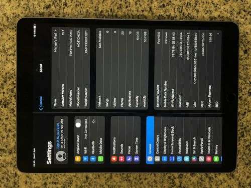 IPAD  PRO [10.5 INCH ] WIFI + CELLULLAR 64GB A1709 MINT CONDITION