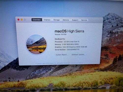 MacBook Pro 13-Inch `Core i5`  Mid-2012