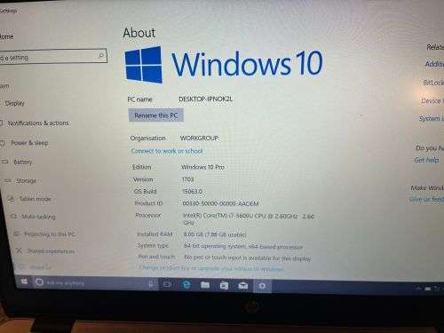 HP EliteBook 850 Notebook - Intel Core i7-5600U, 256GB SSD, 8GB RAM