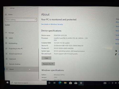 DELL E7470 CORE i5 V PRO 12GB RAM 256GB SSD  MINT CONDITION